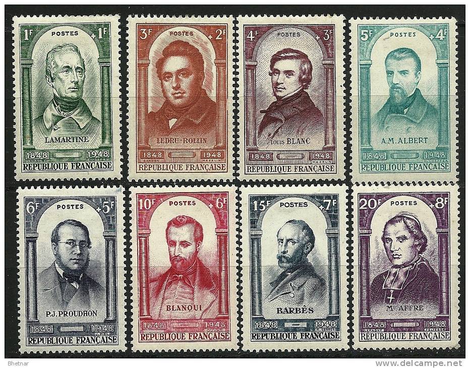 FR YT 795 à 802 " Centenaire De La Révolution De 1848 " 1948 Neuf* - Unused Stamps