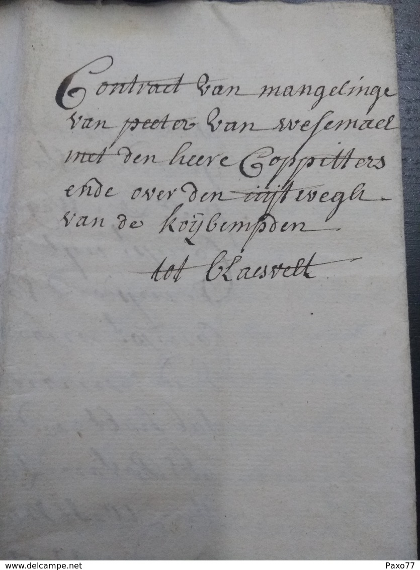 Lettre 1756.  Luxembourg ??? 7 Pages - ...-1852 Préphilatélie