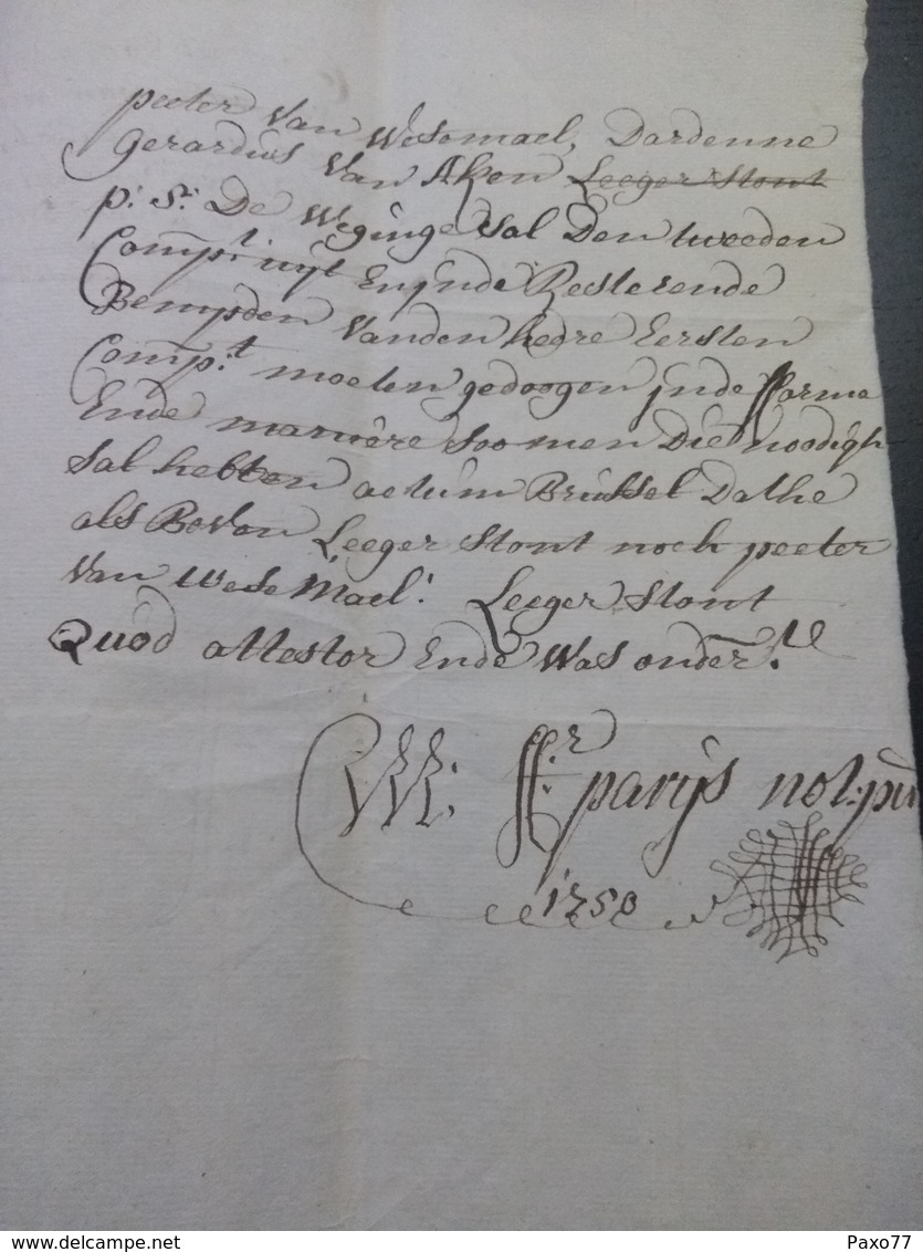 Lettre 1756.  Luxembourg ??? 7 Pages - ...-1852 Préphilatélie