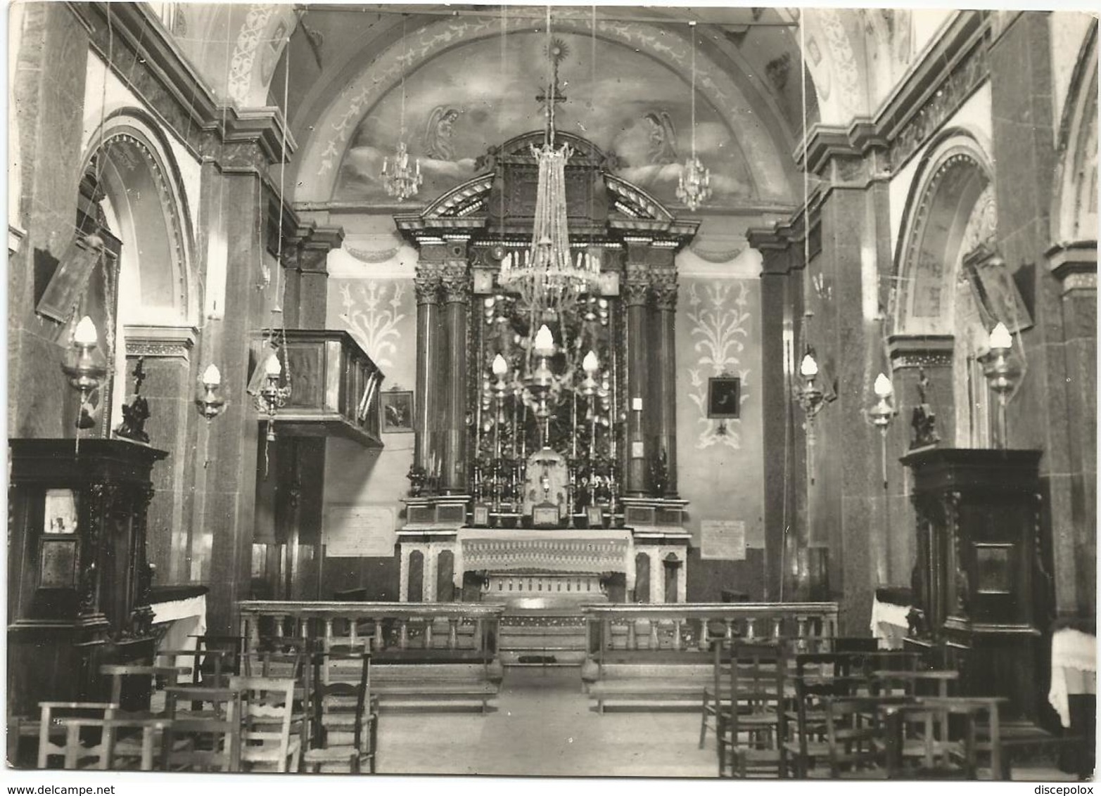 W1696 San Clemente Di Leonessa (Rieti) - Villaimpuni - Interno Chiesa Madonna Delle Grazie / Viaggiata 1957 - Altri & Non Classificati