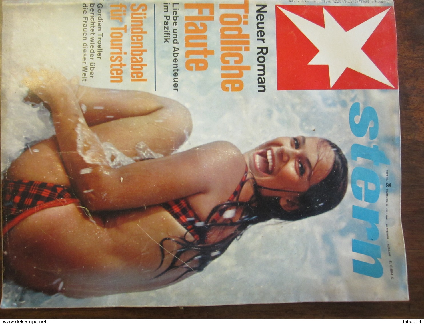 MAGAZINE STERN JULI 1966  N 28 NEUER ROMAN TODLICHE FLAUTE  SUNDENBABEL FUR TOURISTEN - Viajes  & Diversiones