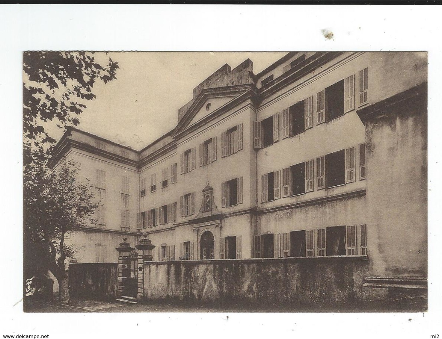 Bastia Pensionnat Jeanne D'Arc Façade Pricipale Ed Vallois TBE écrite - Bastia