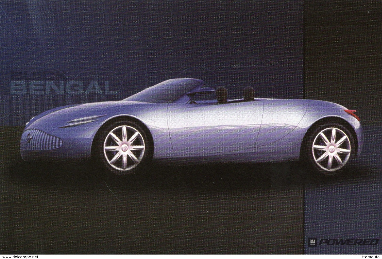 Buick Bengal Concept Car  -  2001     -  Carte Postale - Passenger Cars