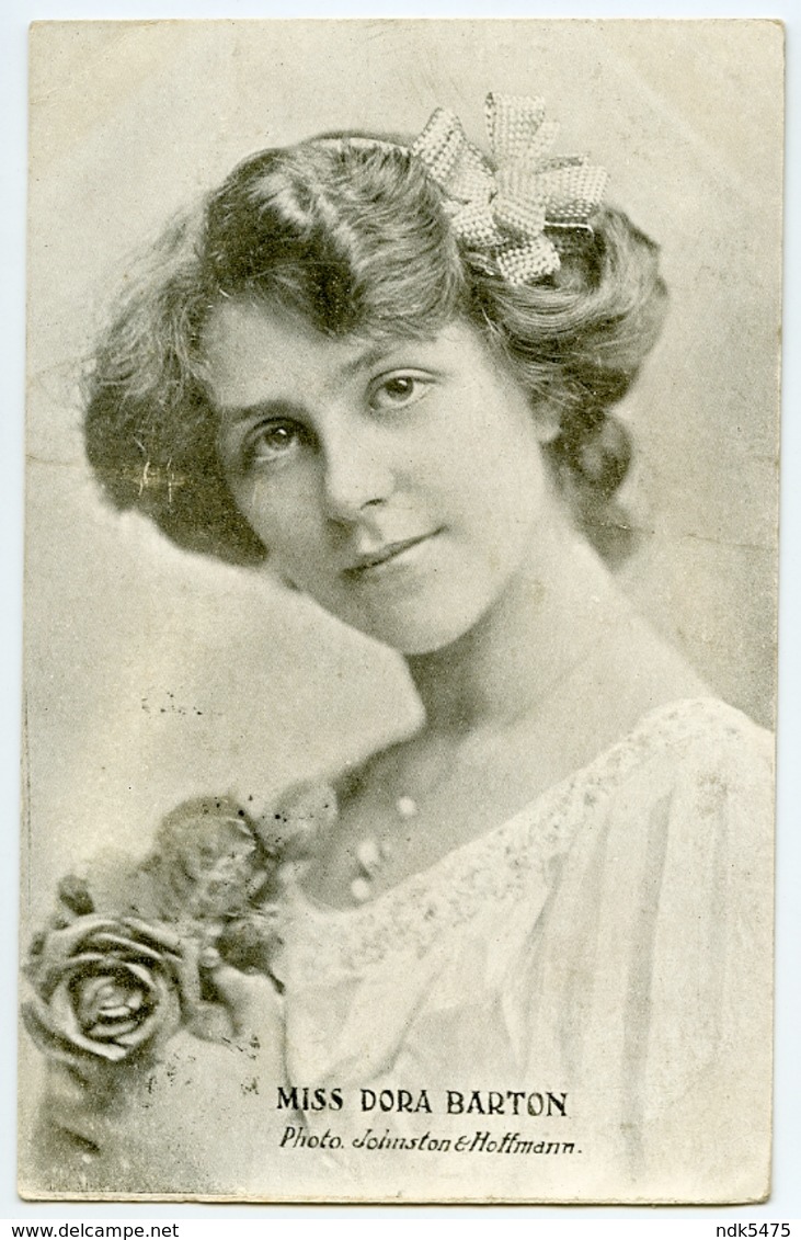 ACTRESS : MISS DORA BARTON / POSTMARK - MORTLAKE DUPLEX / ADDRESS - STREATHAM, MITCHAM LANE - Theatre