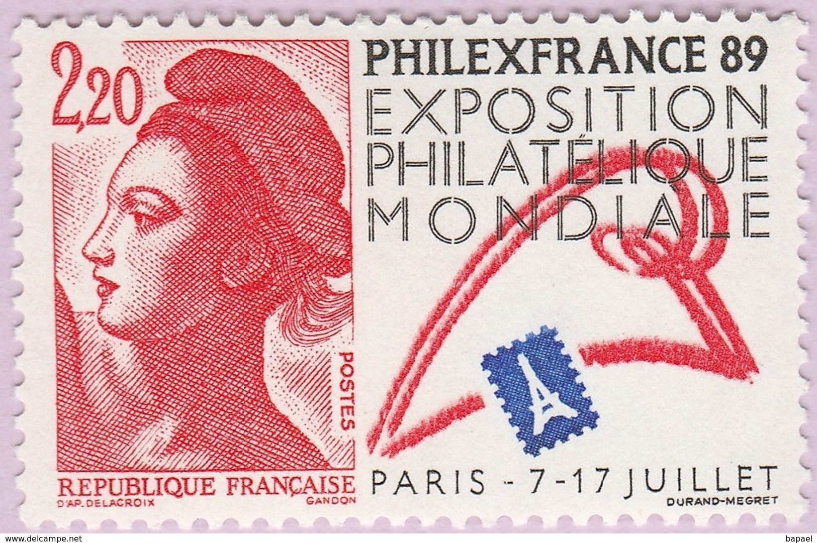 N° Yvert & Tellier 2524 - Timbre De France (Année 1988) - MNH - ''Philexfrance'89'' - Nuovi