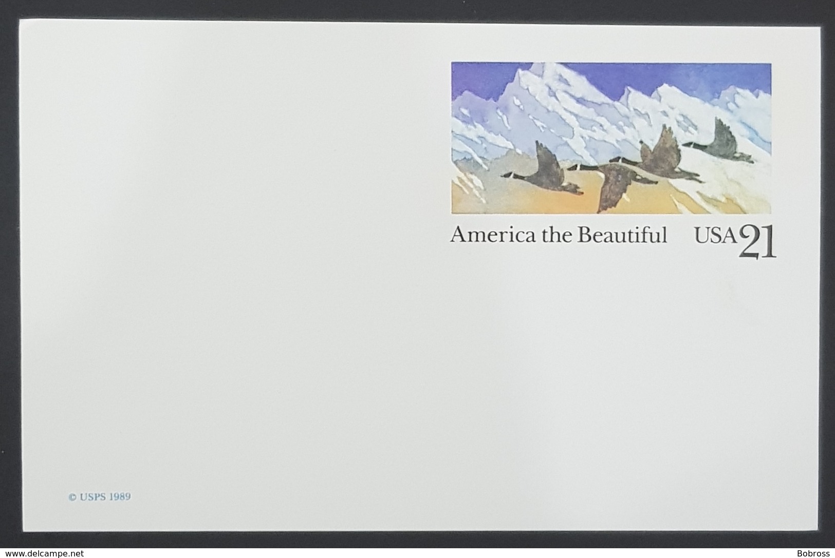 1989 Postal Card, America The Beautiful, Mint, United States Of America, USA - 1981-00