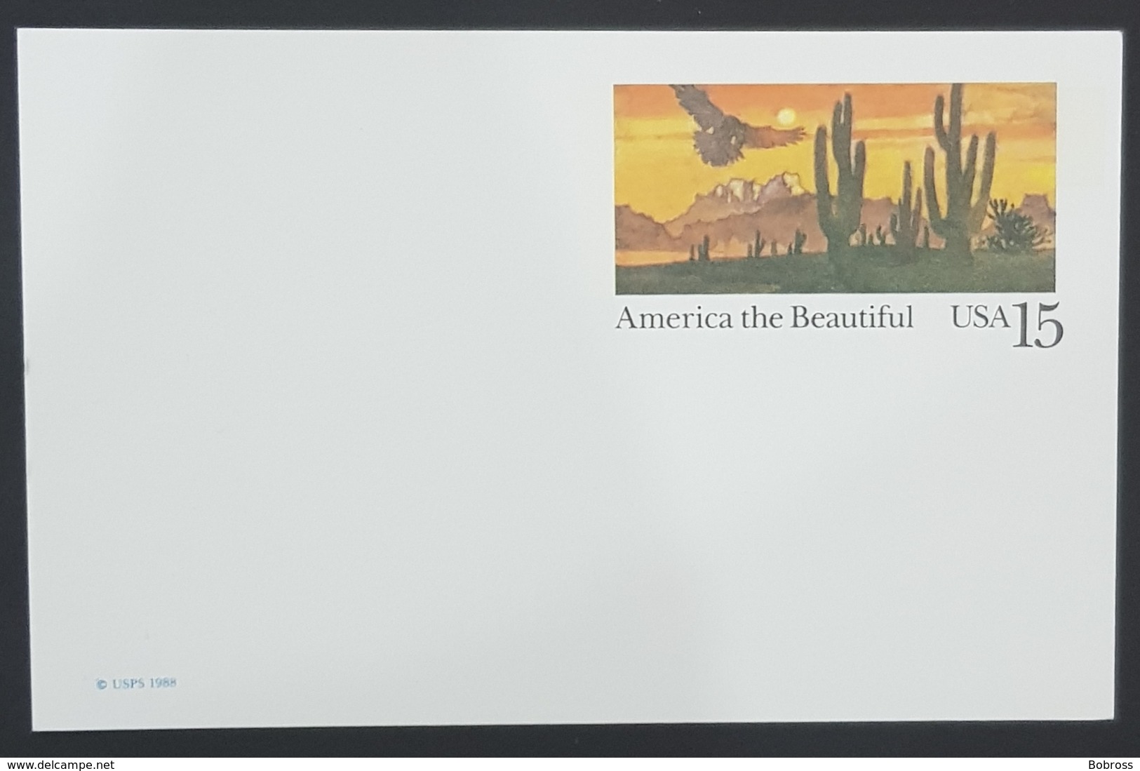 1988 Postal Card, America The Beautiful, Mint, United States Of America, USA - 1981-00