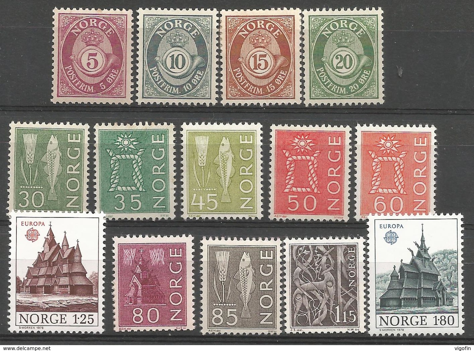 NORGE LOT OF STAMPS, MNH - Ungebraucht