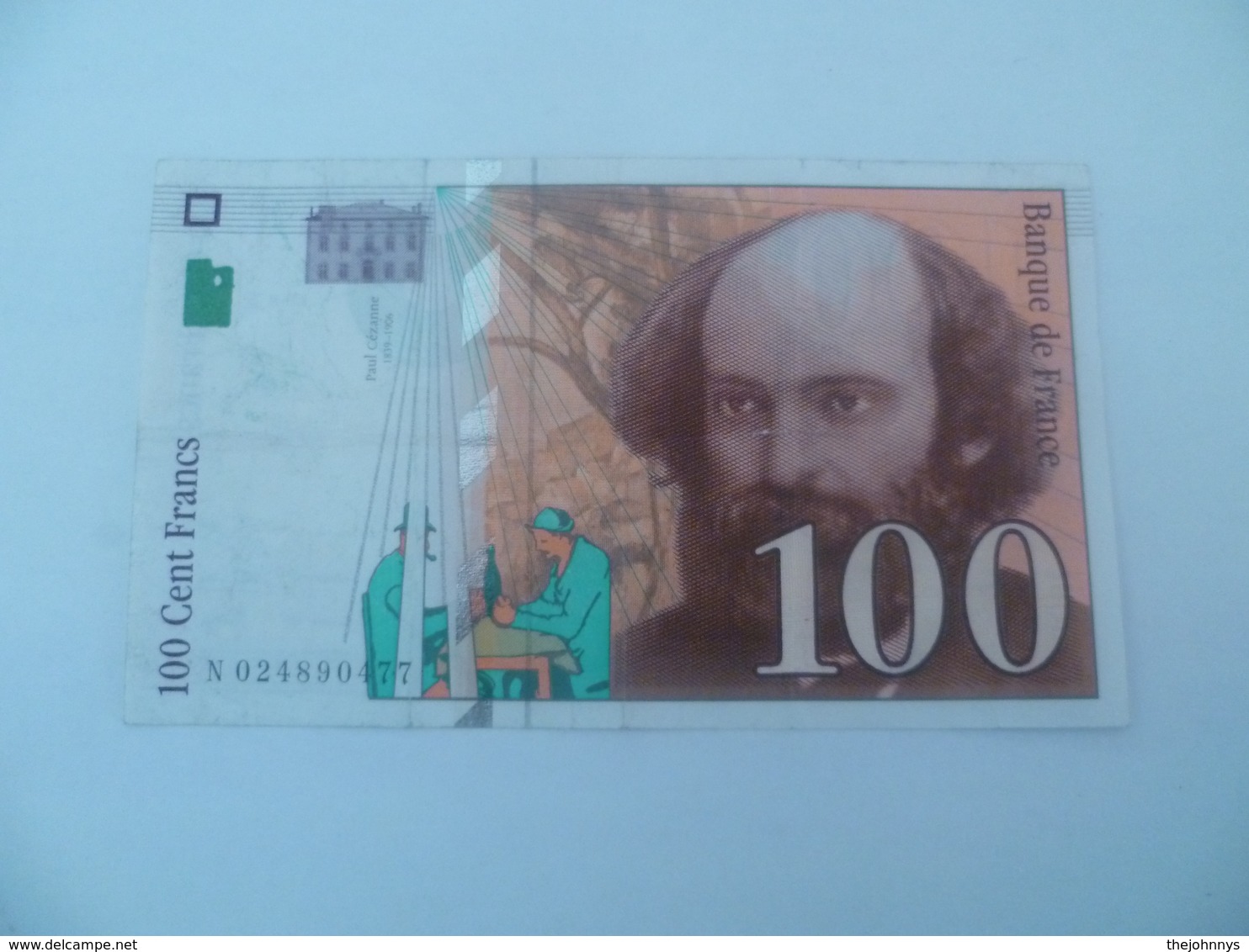 Billet 100 Francs 1997 - 100 F 1997-1998 ''Cézanne''