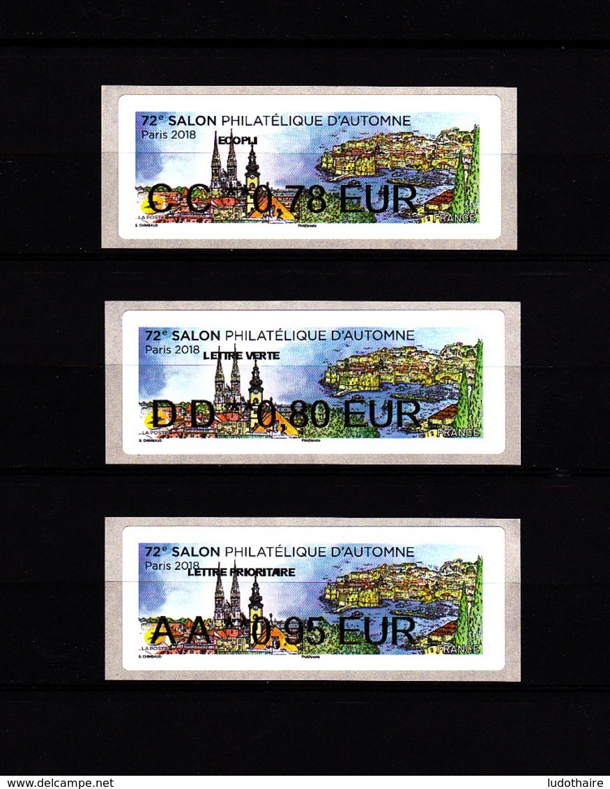 Atm-Lisa / Nanbanco Lot 0.78, 0.80, 0.95 €  France-Croatie, Salon D'automne Paris 2018 - 2010-... Vignettes Illustrées