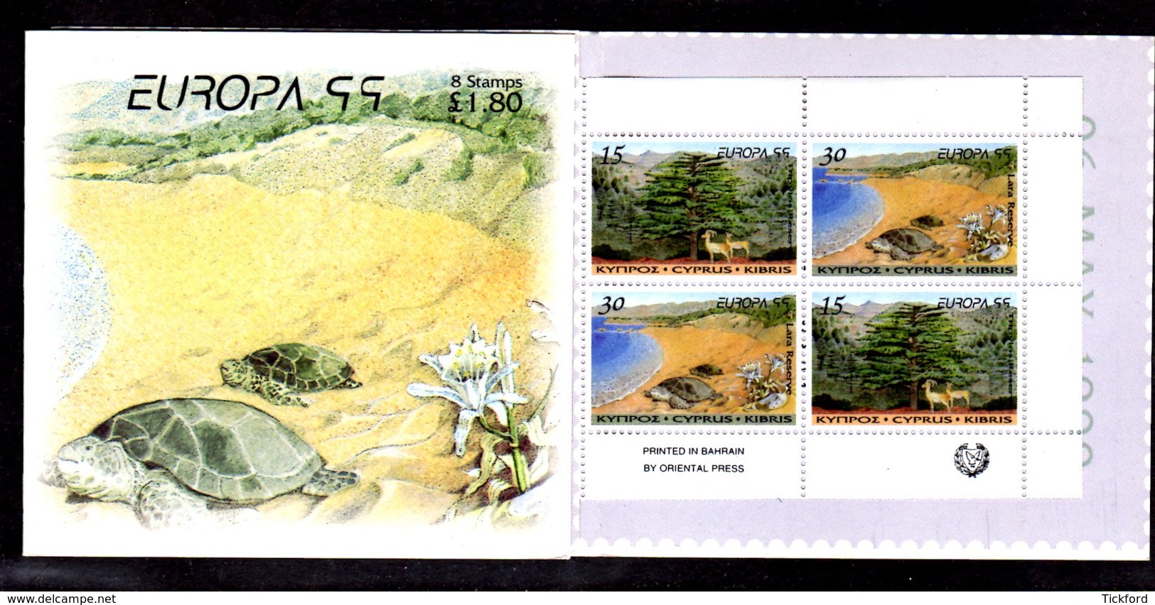 EUROPA 1999 - CHYPRE - CARNET Yvert C934 - NEUF** MNH - Europa, Réserves Naturelles - 1999