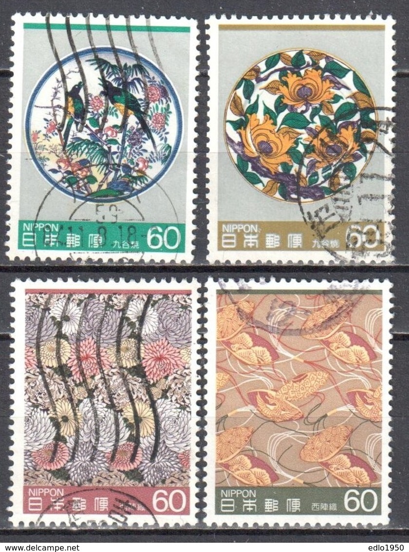 Japan 1984 - Mi.1605-08 - Used - Used Stamps