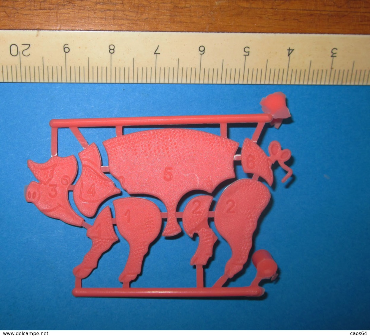 MAIALE PIG PUZZLE Plastic  Vintage - Cerdos