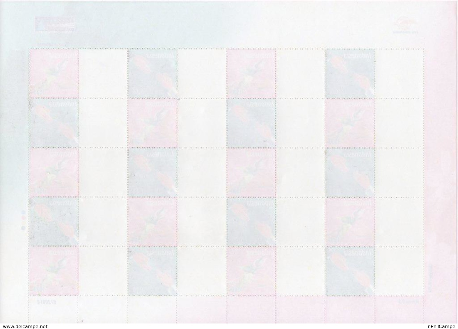 #4- Indonesia Personalized Stamp Sheet. PRISMA, Greeting 2007 Unused/blank  Rare - Indonesia