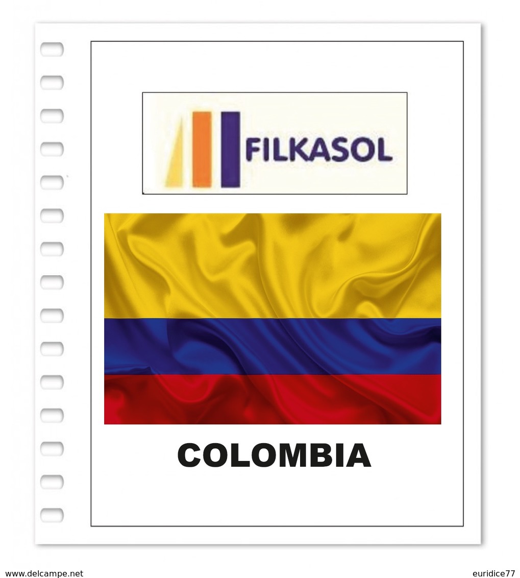 Suplemento Filkasol Colombia 2018 + Filoestuches HAWID Transparentes - Pre-Impresas