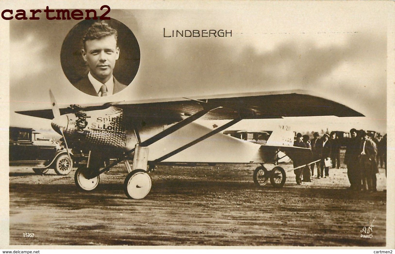 L'AVIATEUR LINDBERGH TRAVERSEE DE L'ATLANTIQUE AVION SPIRIT OF ST-LOUIS AVIATION - Aviadores