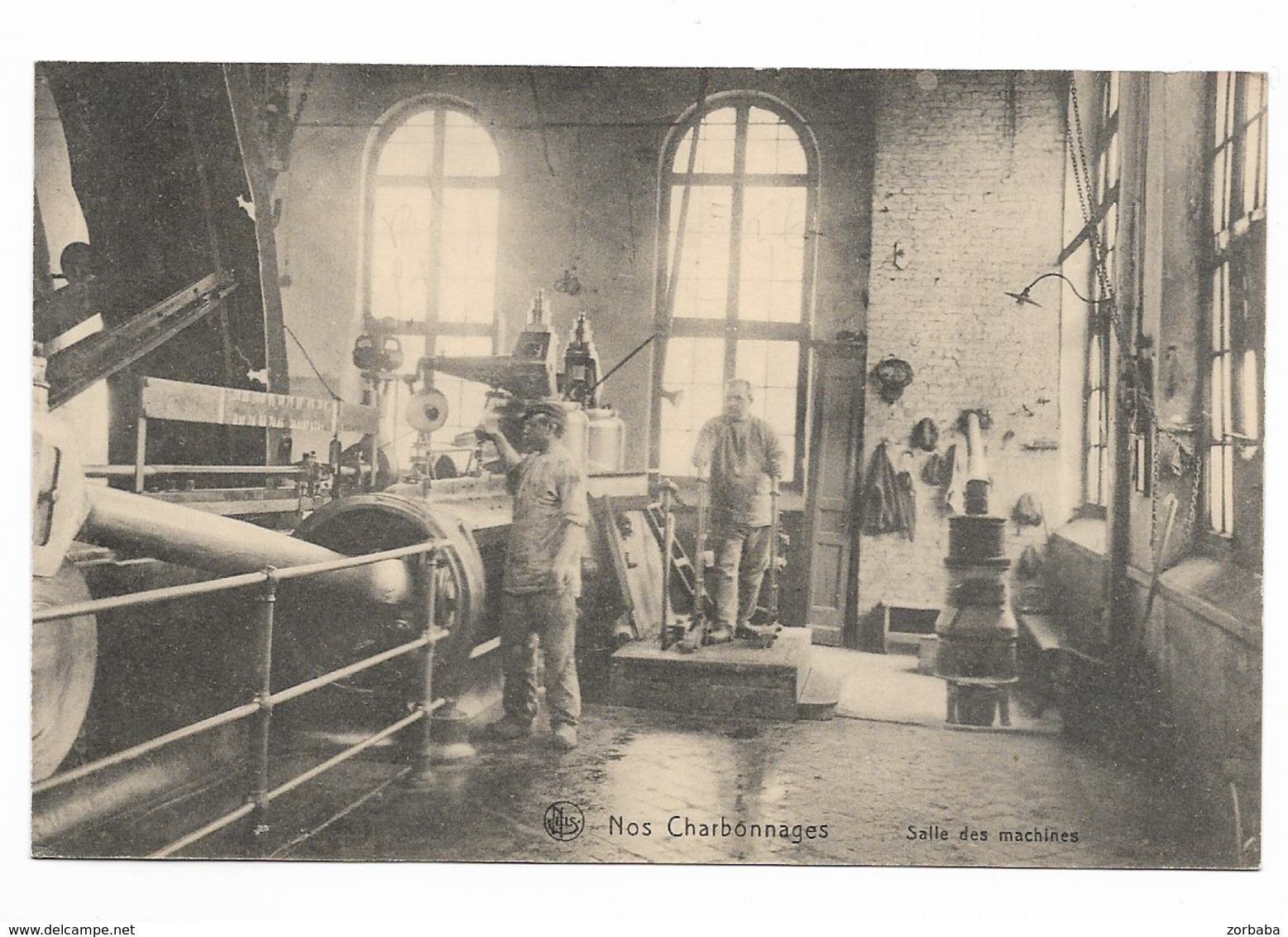 CPA. BELGIQUE. NOS CHARBONNAGES. La Salle Des Machines. Nels édit. Vierge. Sd. - Collections & Lots