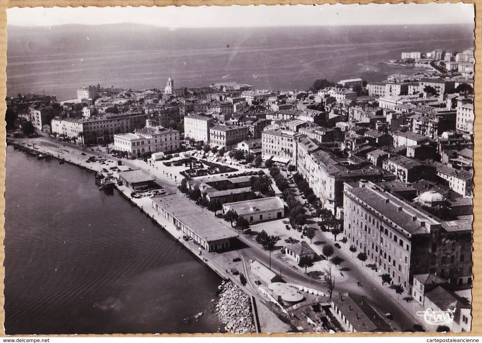 X20083 → Peu Commun AJACCIO Vue Générale Aérienne Port Place FOCH Corse-Sud 1950s CORSICA Photo-Bromure COMBIER 2407 - Ajaccio