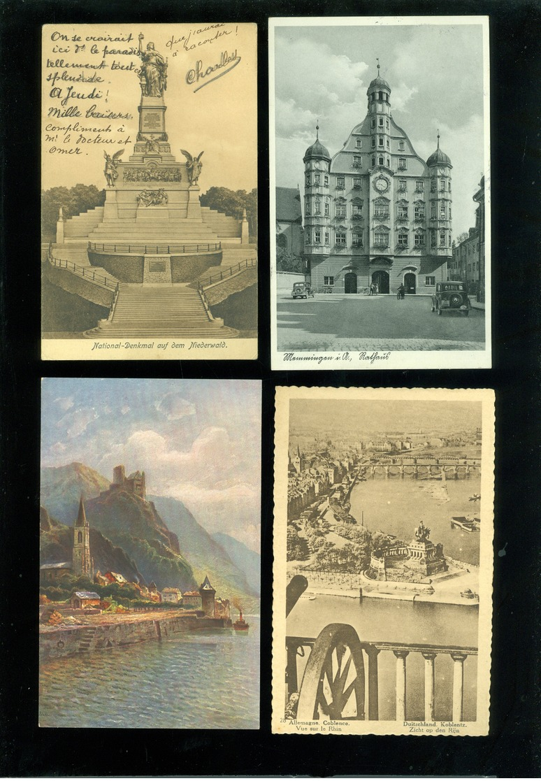 Beau lot de 60 cartes postales d' Allemagne Deutschland     Mooi lot van 60 postkaarten van Duitsland - 60 scans