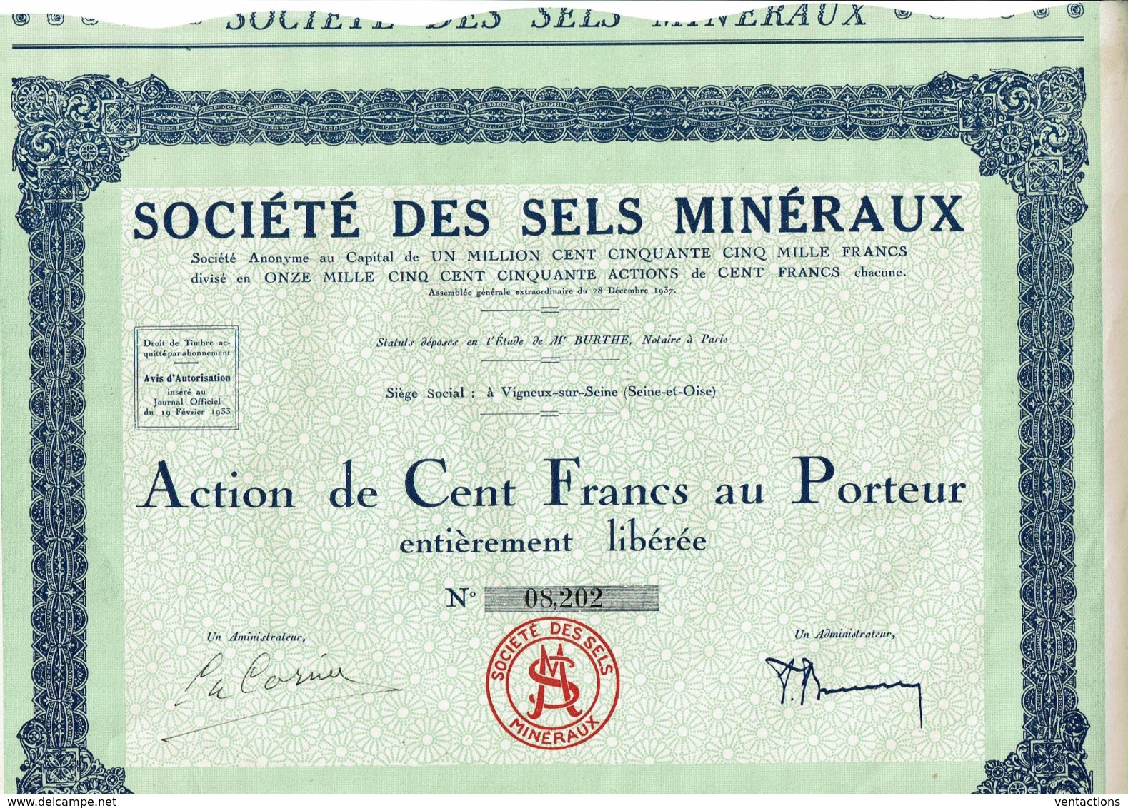 91-SELS MINERAUX. VIGNEUX Sur SEINE. - Autres & Non Classés