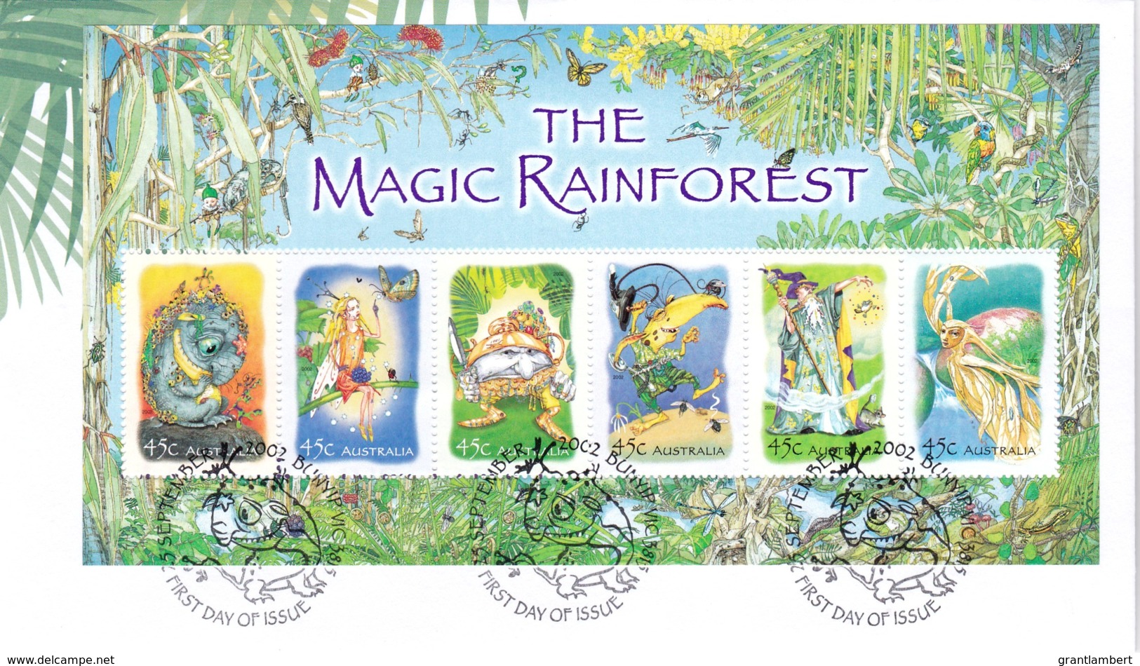 Australia 2002 The Magic Rainforest Minisheet FDC - FDC