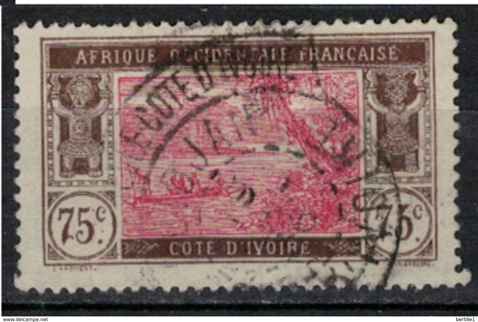 COTE D'IVOIRE        N°  YVERT     54                 OBLITERE       ( O   3/ 18 ) - Oblitérés