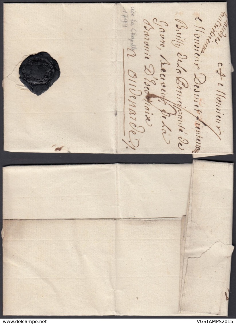 BELGIQUE LETTRE DE "AIX LA CHAPELLE" 08/02/1794 MANUSCRIT "FLANDRES AUTRICHIENNES" VERS AUDENARDE (DD) DC-2283 - 1714-1794 (Austrian Netherlands)