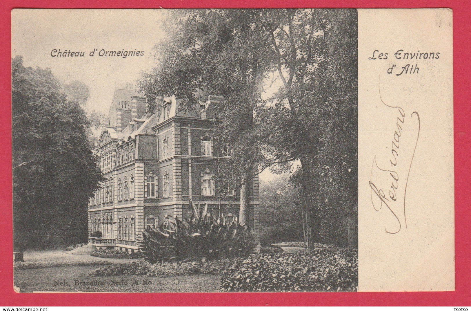 Ormeignies - La Château - 1902 ( Voir Verso ) - Ath