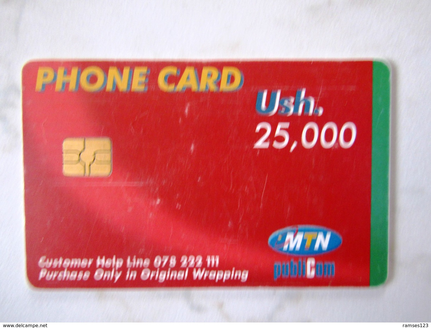 1 CARD OUGANDA  PUBLICOM - Ouganda