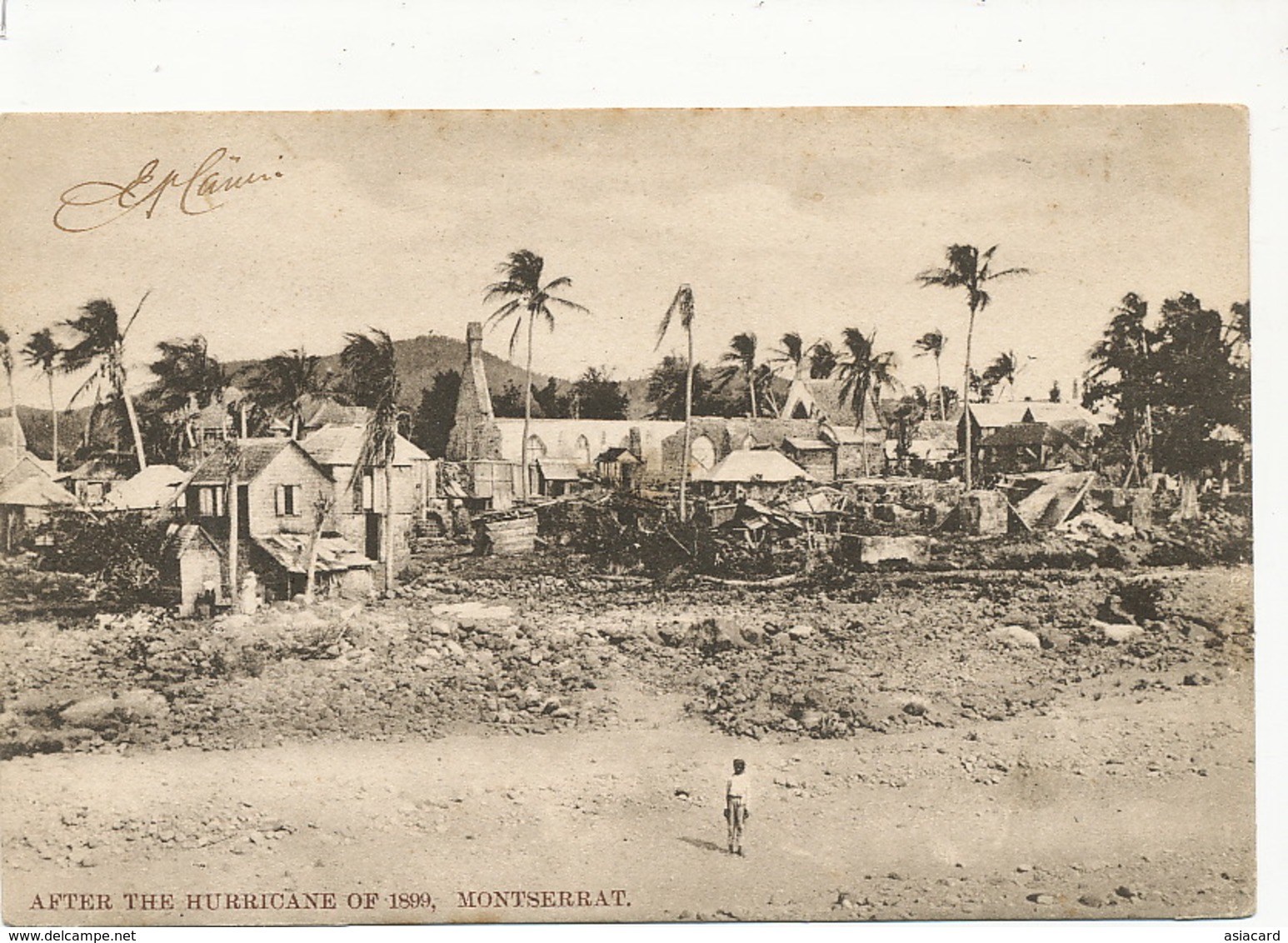 Montserrat , After The Hurricane Of 1899 Undivided Back The West Indain Picture - Sonstige & Ohne Zuordnung