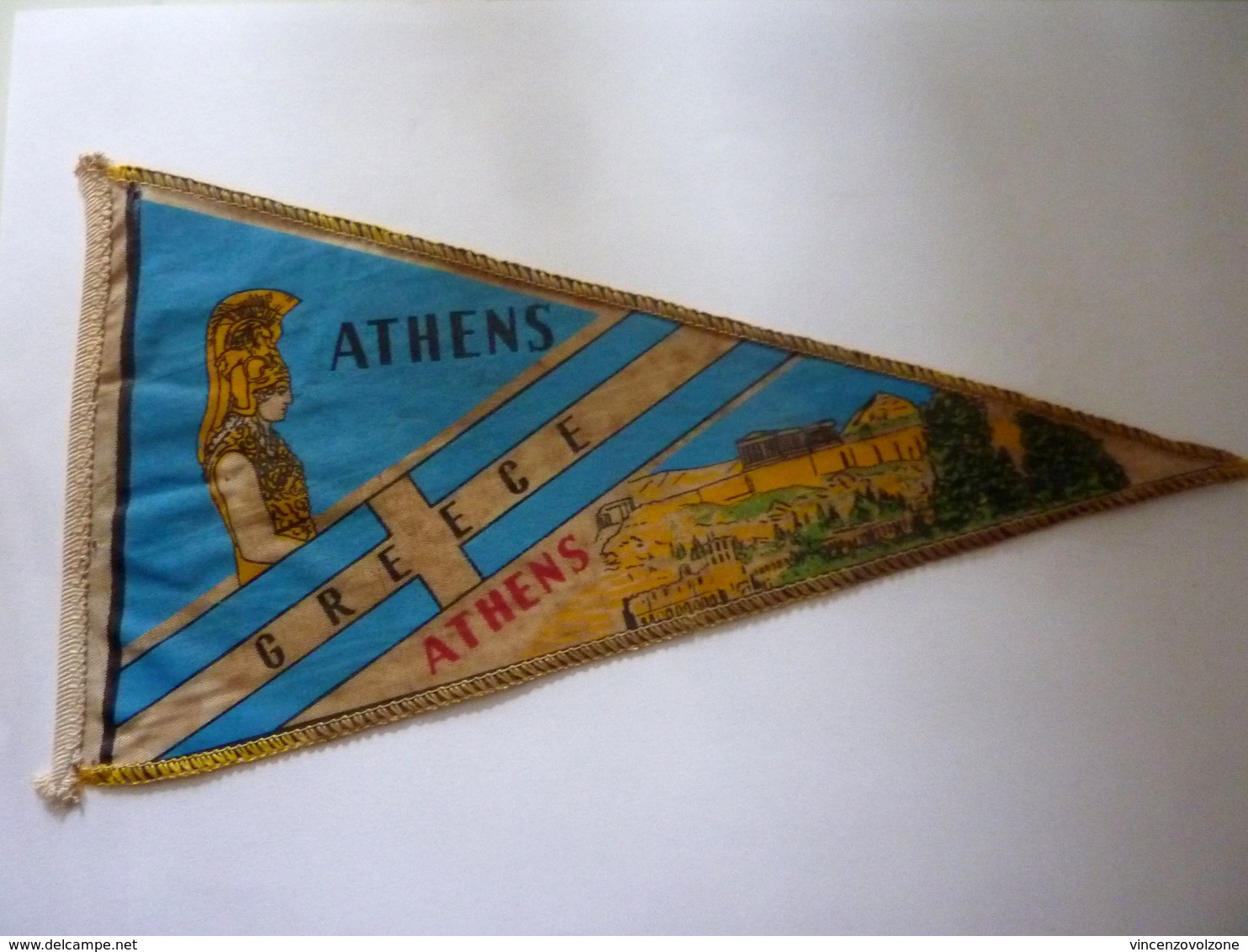 Gagliardetto "ATHENS GREECE" Anni ' 60 - Altri & Non Classificati