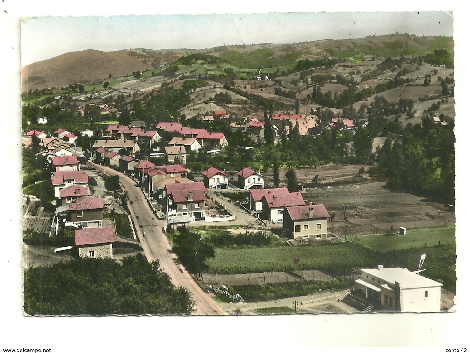 12 FIRMI BOURG DE CERLES VUE GENERALE AERIENNE AVEYRON - Firmi