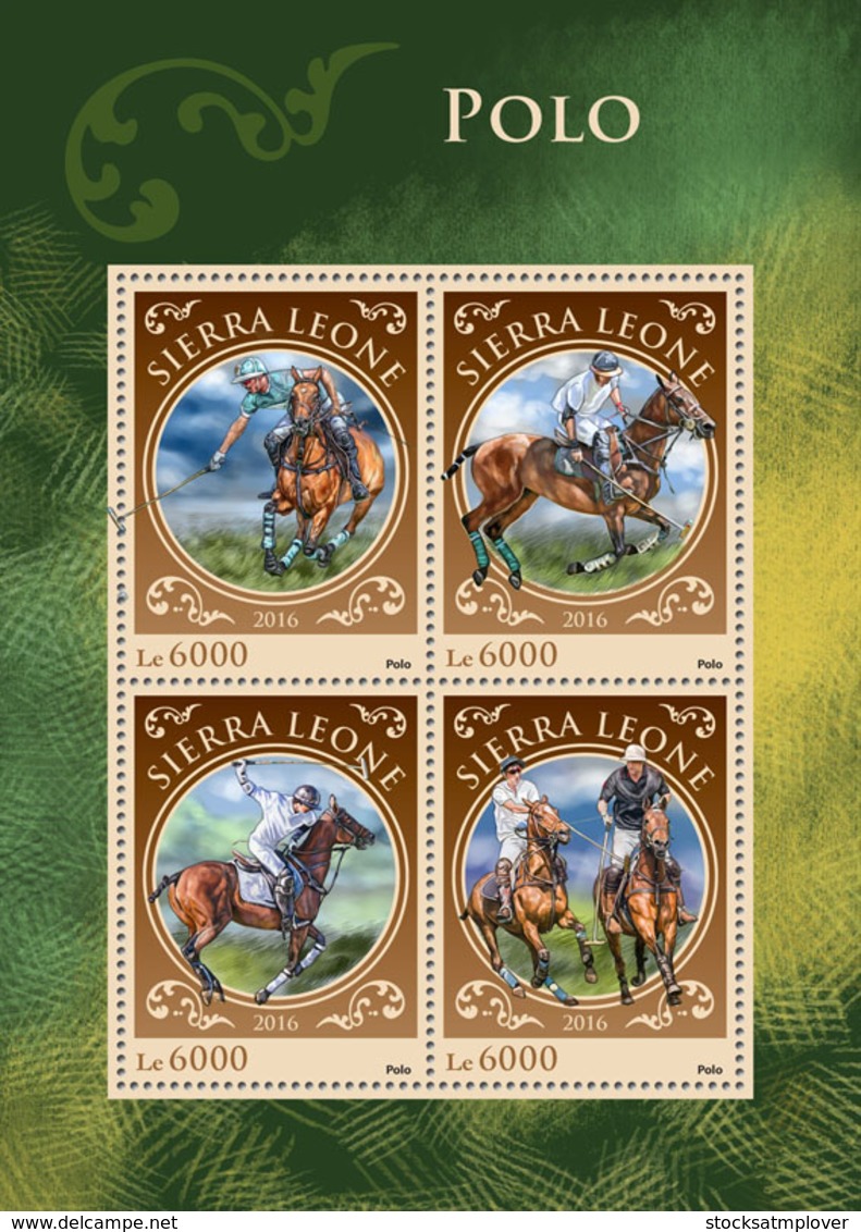 Sierra Leone 2016 Polo Horses - Sierra Leone (1961-...)