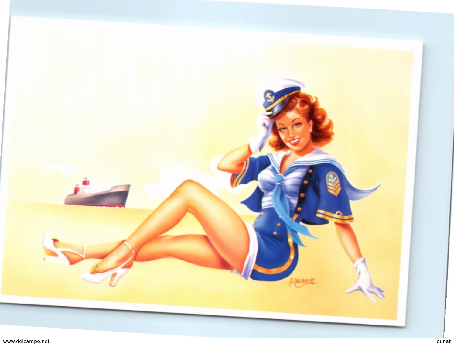 Pin Up - Illustrateur A. Laurent - MRC SOLLY - Femme Mode - Pin-Ups