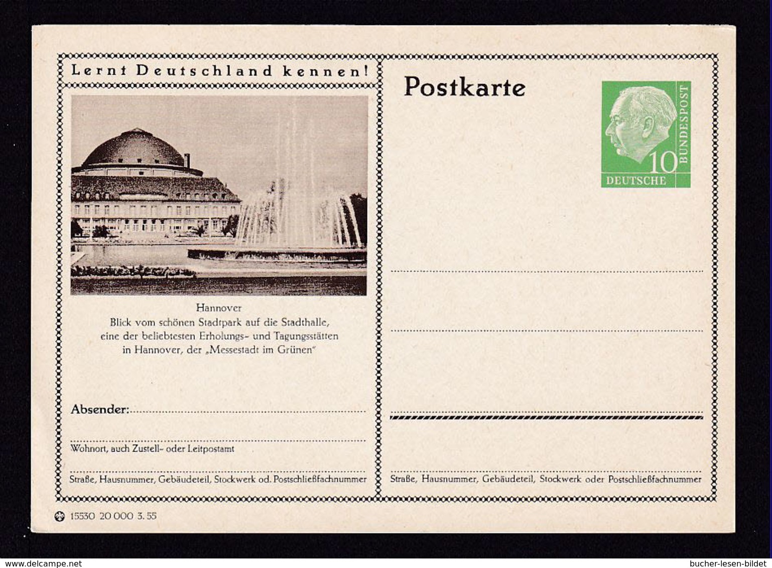 Bund P 24  145 Hannover  Ungebraucht - Cartes Postales Illustrées - Neuves