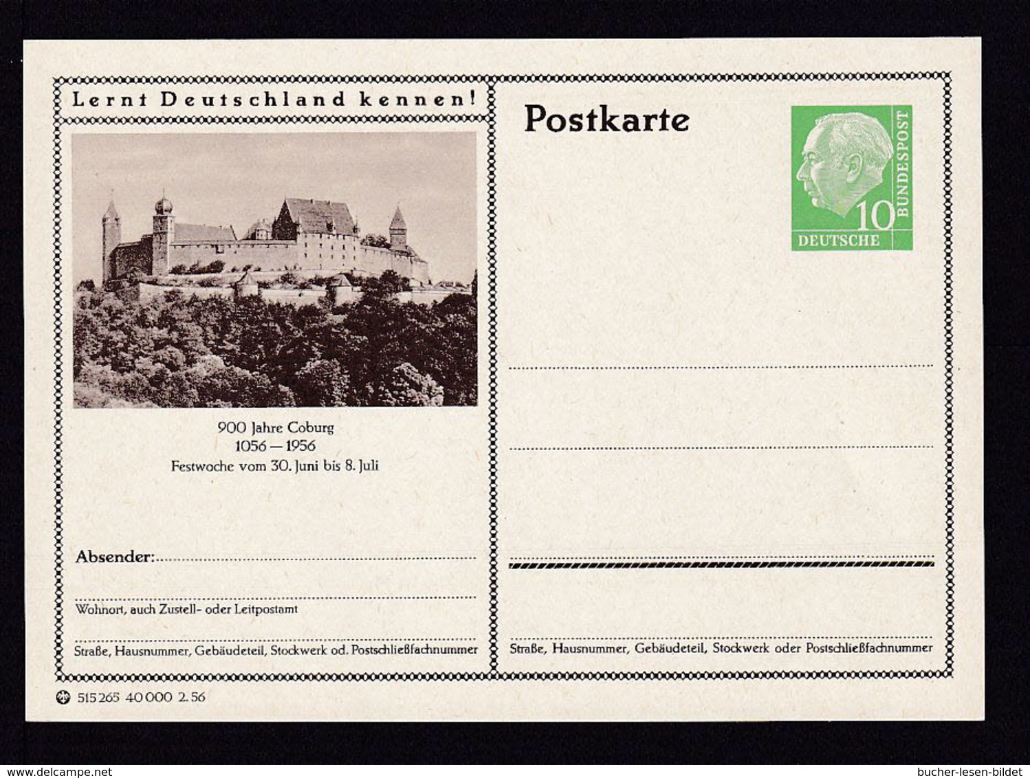 Bund P 24 173 Coburg  Ungebraucht - Postales Ilustrados - Nuevos