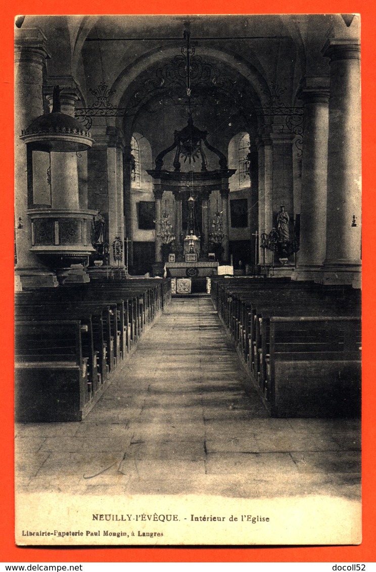 CPA 52 Neuilly L'éveque " Intérieur De L'église " - Neuilly L'Eveque