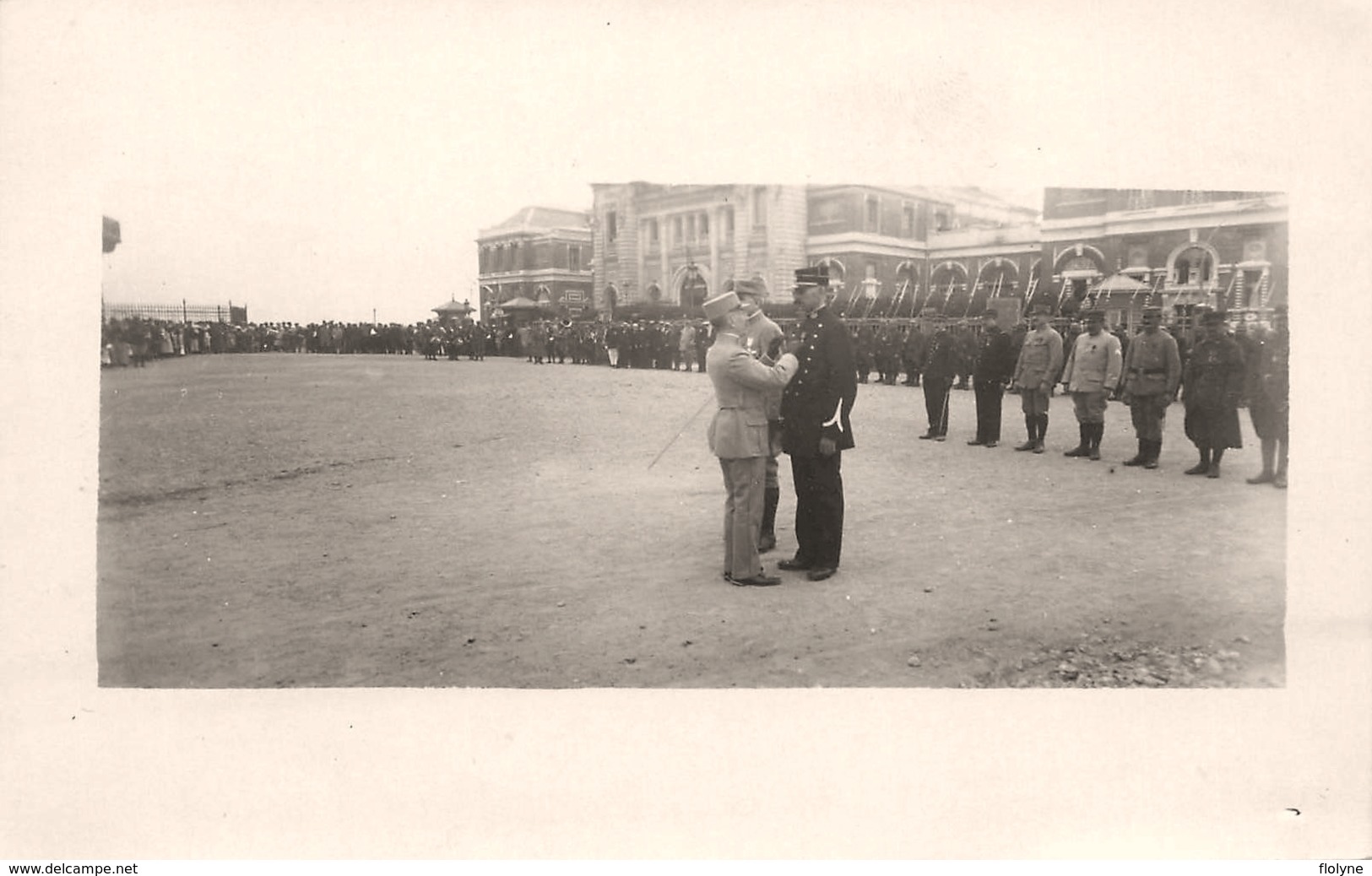 Le Tréport - 19 cartes photos - Délégation des Officiers français à l'enterrement du Capitaine Heath 1916 + autres !!!