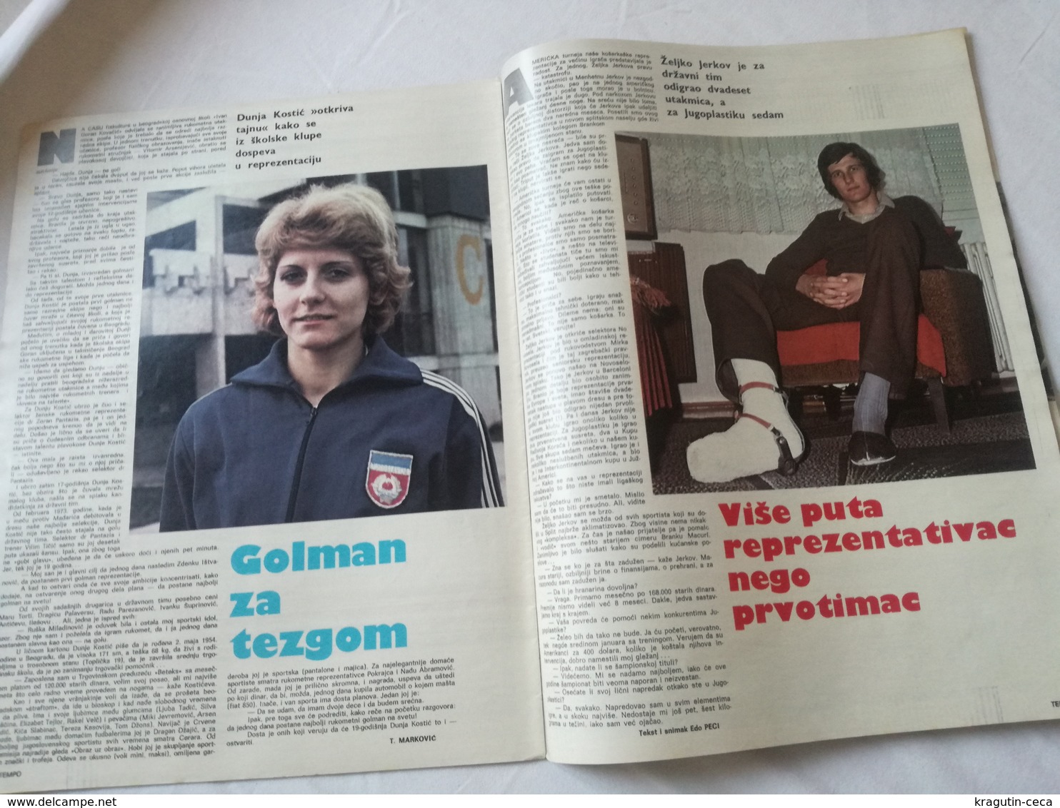 1974 TEMPO YUGOSLAVIA SERBIA SPORT FOOTBALL MAGAZINE NEWSPAPERS WM74 CHAMPIONSHIPS WOMAN HANDBALL Anatoly Karpov CHESS - Other & Unclassified