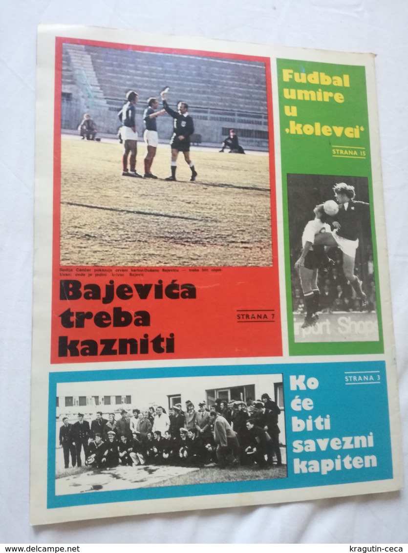 1974 TEMPO YUGOSLAVIA SERBIA SPORT FOOTBALL MAGAZINE NEWSPAPER WM74 ZAIRE  AFRICA HOLEND Renate Stecher BOX MARJAN BENES - Otros & Sin Clasificación