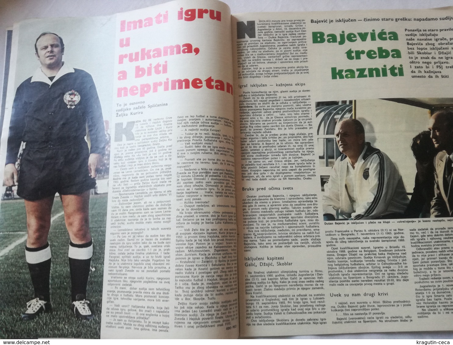 1974 TEMPO YUGOSLAVIA SERBIA SPORT FOOTBALL MAGAZINE NEWSPAPER WM74 ZAIRE  AFRICA HOLEND Renate Stecher BOX MARJAN BENES