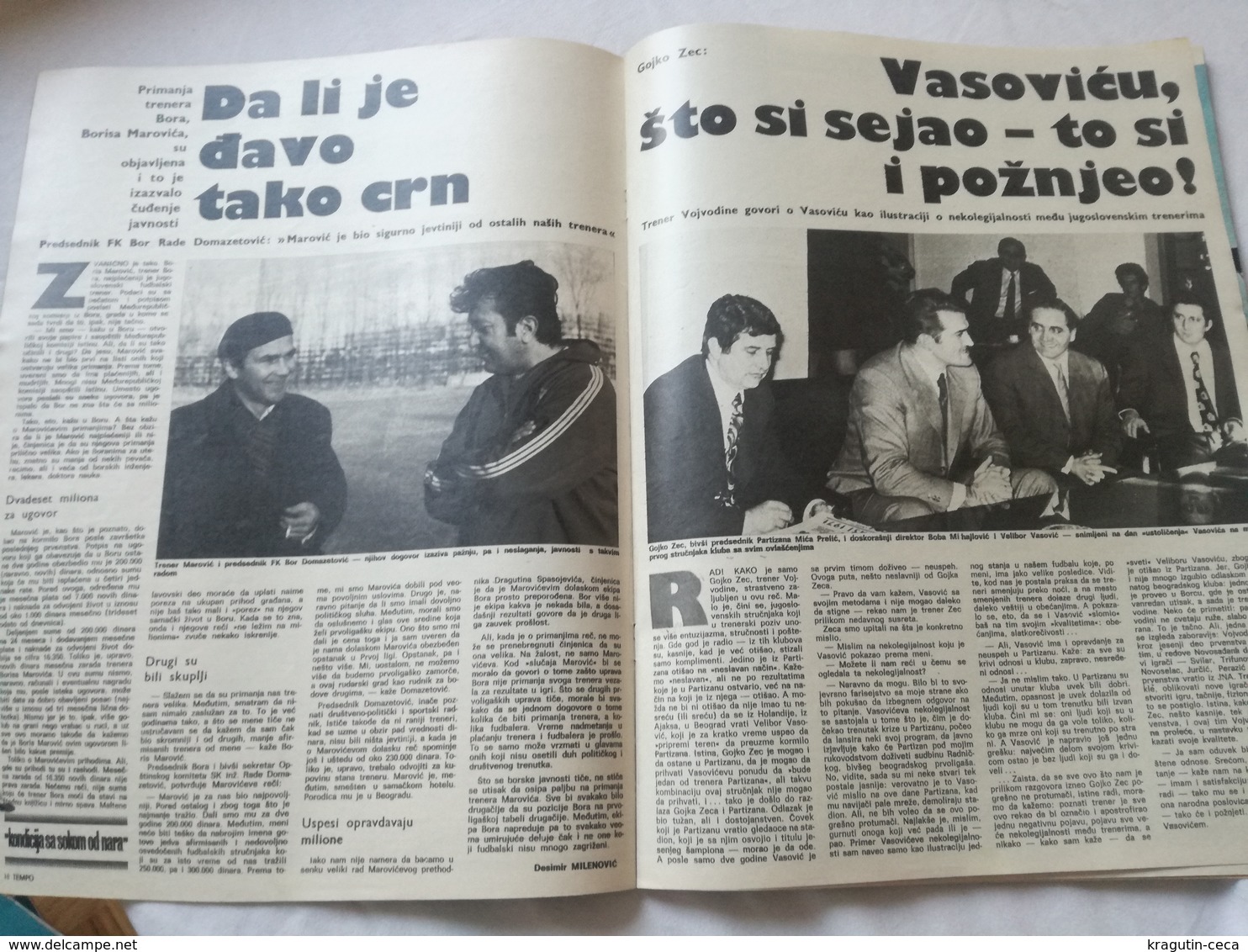 1973 TEMPO YUGOSLAVIA SERBIA SPORT FOOTBALL MAGAZINE NEWSPAPERS Eddy Merckx CYCLING DOPE DENMARK ANDERSON DISK ATHLETICS