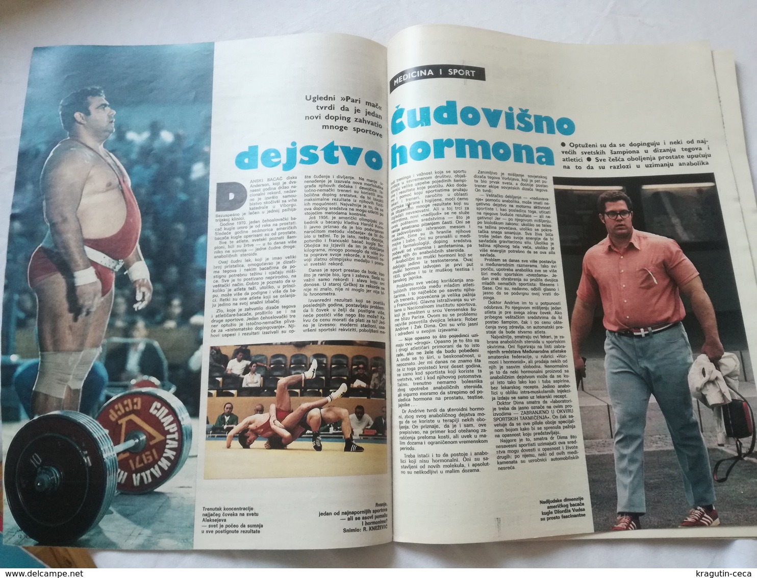 1973 TEMPO YUGOSLAVIA SERBIA SPORT FOOTBALL MAGAZINE NEWSPAPERS Eddy Merckx CYCLING DOPE DENMARK ANDERSON DISK ATHLETICS