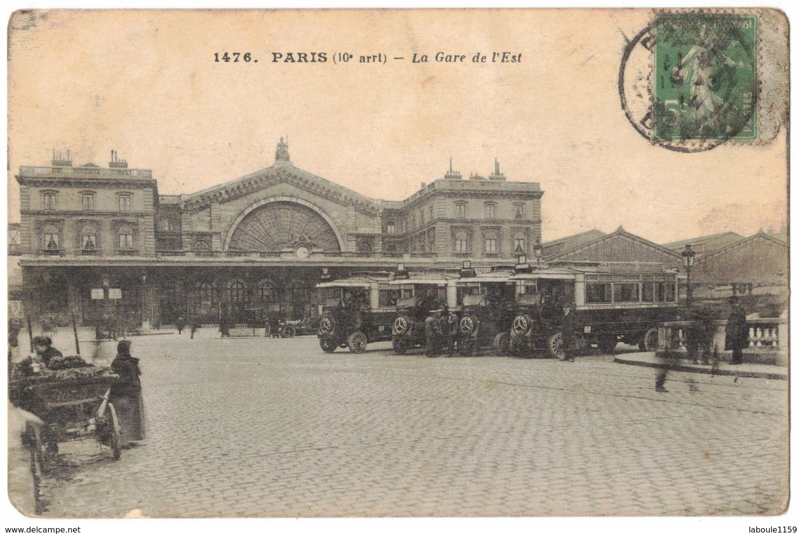 TRANSPORT PARIS GARE DE L'EST Avec Autobus Autocar Devant La Bouche De Métro - Circulé Vers MOISSAC - Bus & Autocars