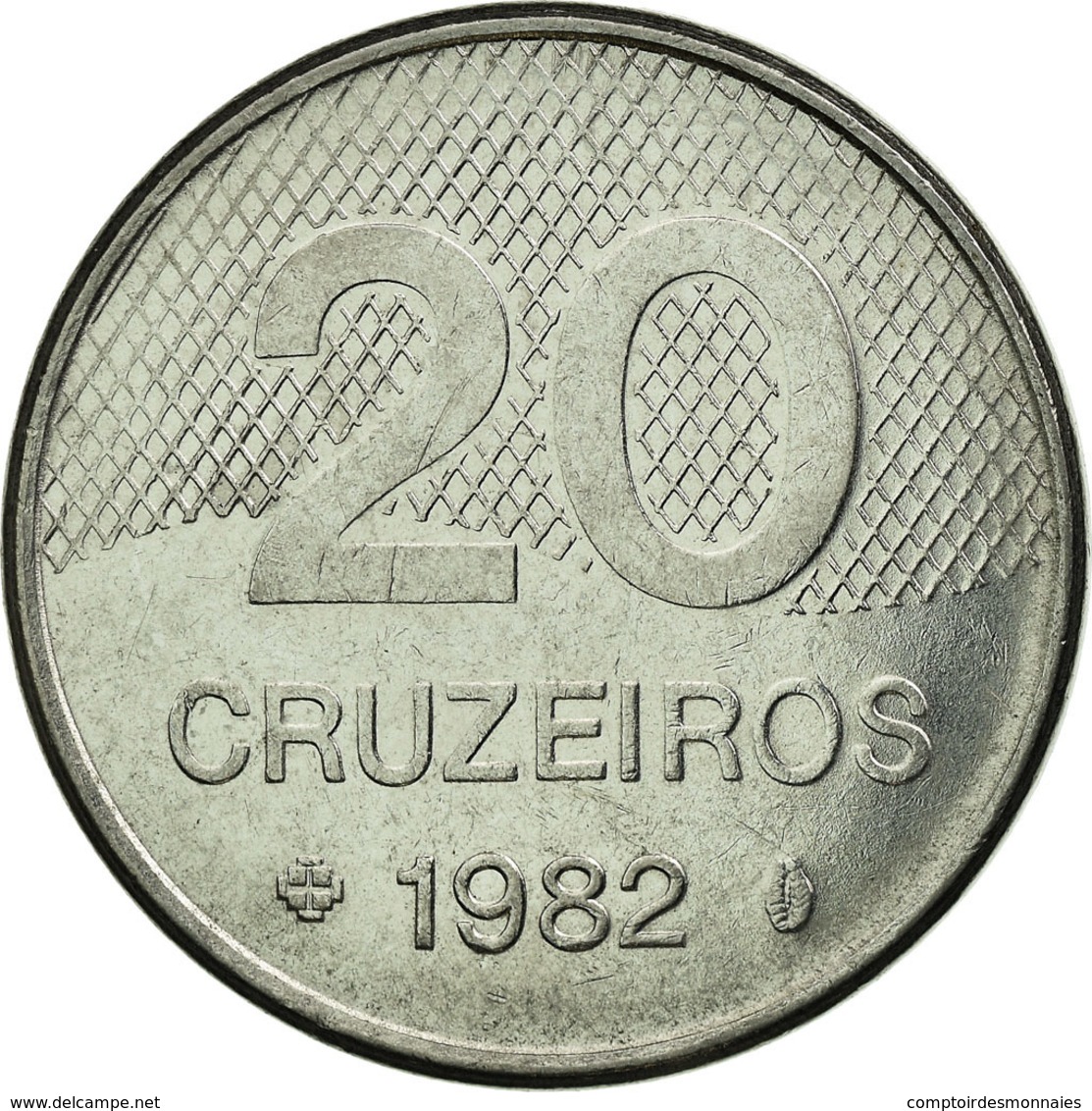 Monnaie, Brésil, 20 Cruzeiros, 1982, TTB, Stainless Steel, KM:593.1 - Brazil