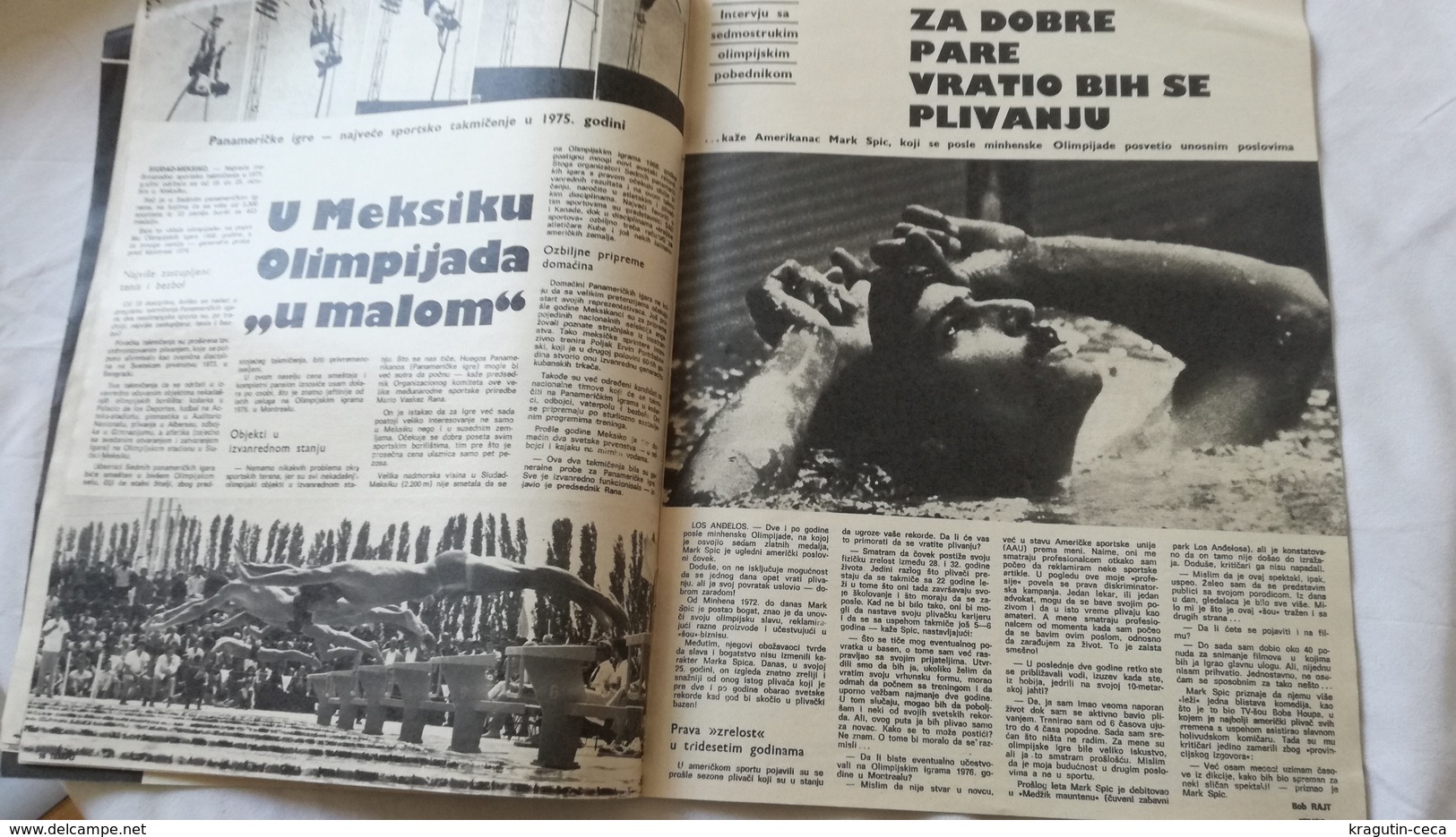 1975 TEMPO YUGOSLAVIA SERBIA SPORT FOOTBALL MAGAZINE NEWSPAPERS 1975 Pan American Games MEXICO WATER POLO SPITZ MARK