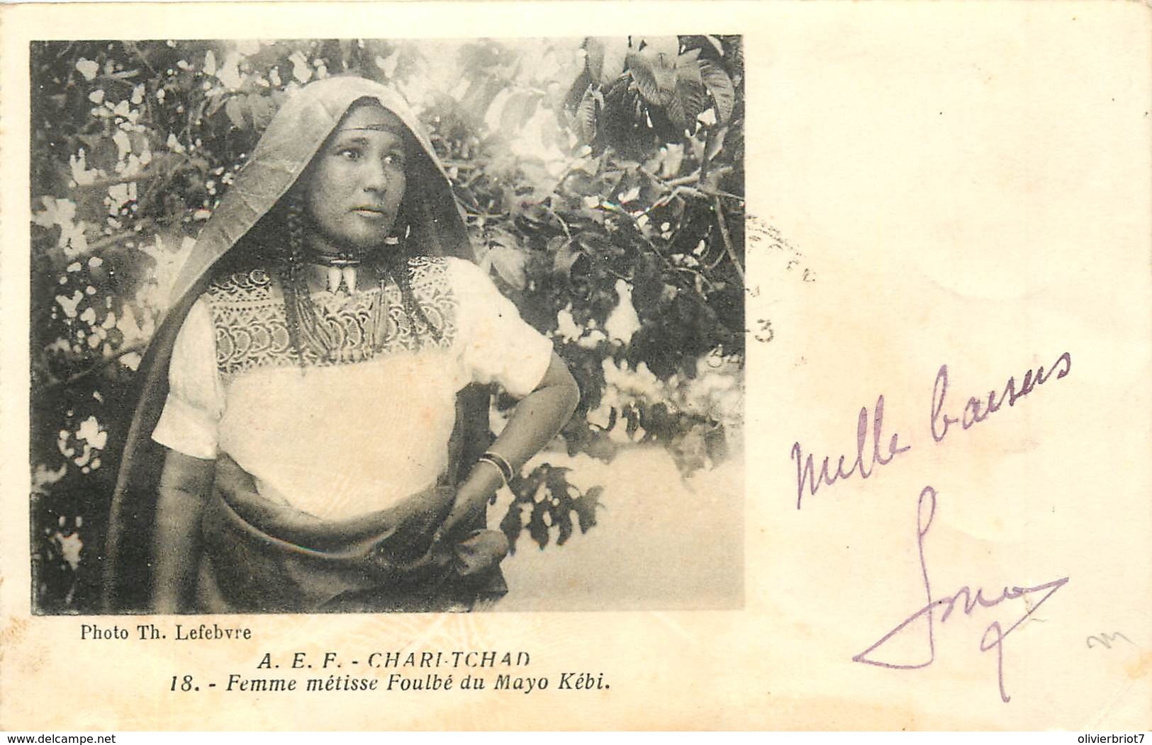 A.E.F. - Chari-Tchad - Femme MÃ©tisse FoulbÃ© Du Mayo KÃ©bi - Tchad