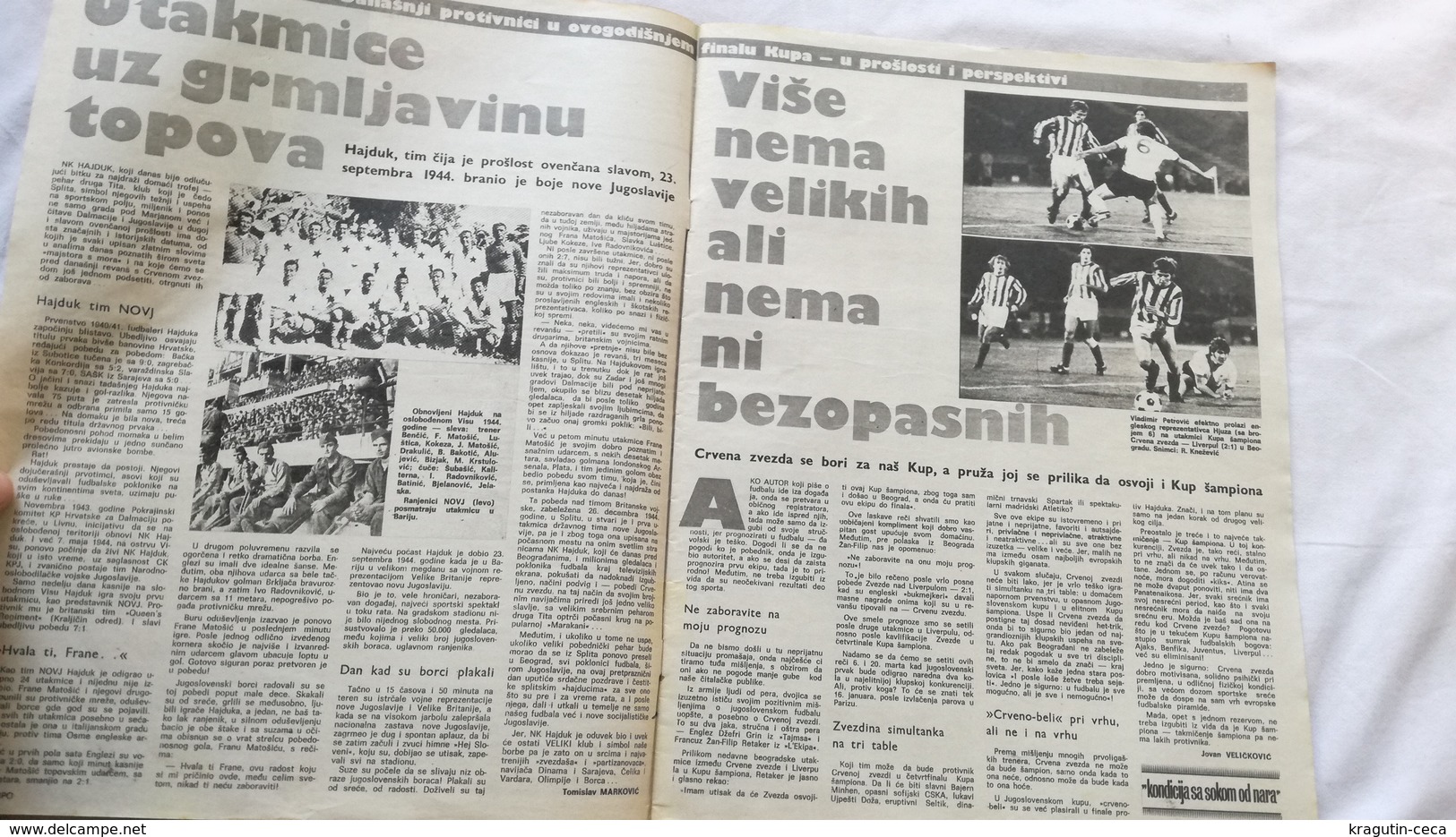 1973 TEMPO YUGOSLAVIA SERBIA SPORT FOOTBALL MAGAZINE NEWSPAPERS STATE CUP TITO MIROSLAV CERAR ATHLETICS FUSSBALL ZEITUNG