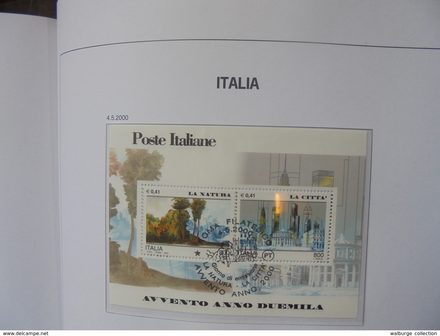 ITALIE 2000-2007 OBLITEREE ALBUM "DAVO"  (2409) 2 KILO 150