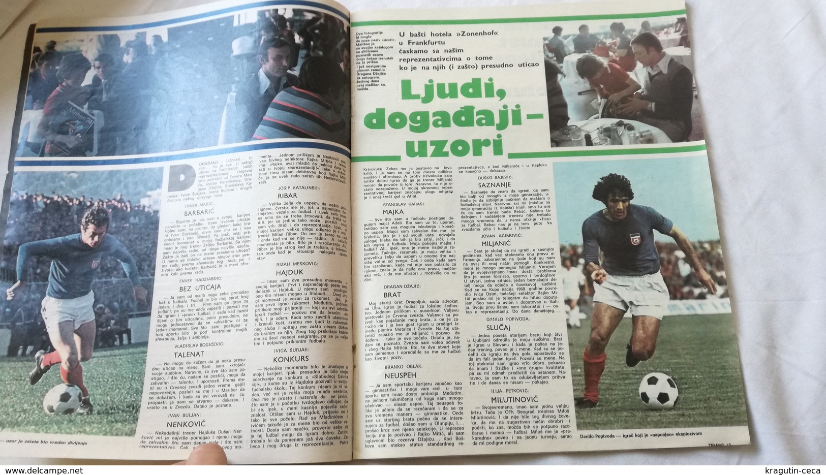 1974 TEMPO YUGOSLAVIA SERBIA SPORT FOOTBALL MAGAZINE NEWSPAPERS WM74 CHAMPIONSHIPS BRAZIL MATE PARLOV BOXING RADNICKI FC